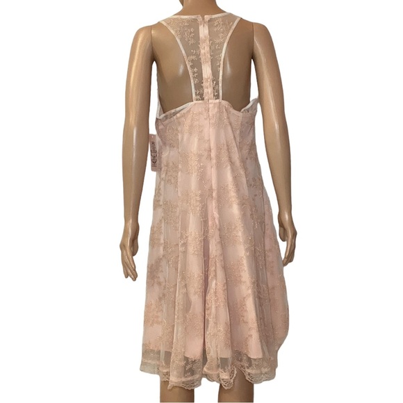 Nanette Lepore racerback, mesh, flare dress - Picture 4 of 5